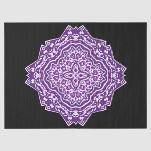 lila Mandala-Papierpapier Seidenpapier (Vorderseite)