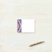 Lila Mandala Post-it Klebezettel (Auf Schreibtisch)