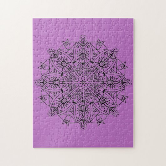 Lila Mandala Puzzle (Vertikal)