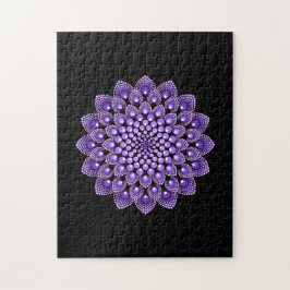 Lila Mandala Round Sinti und Roma indisches Bohemi Puzzle