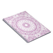 Lila Mandala Spiral Foto Notebook Notizblock (Rechte Seite)