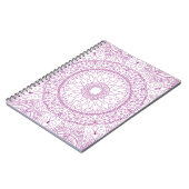 Lila Mandala Spiral Foto Notebook Notizblock (Linke Seite)