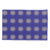 Lila Mandala Standard Kissenbezug (Rückseite)