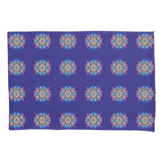 Lila Mandala Standard Kissenbezug (Vorderseite)