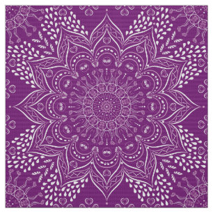 Lila Mandala Stoff