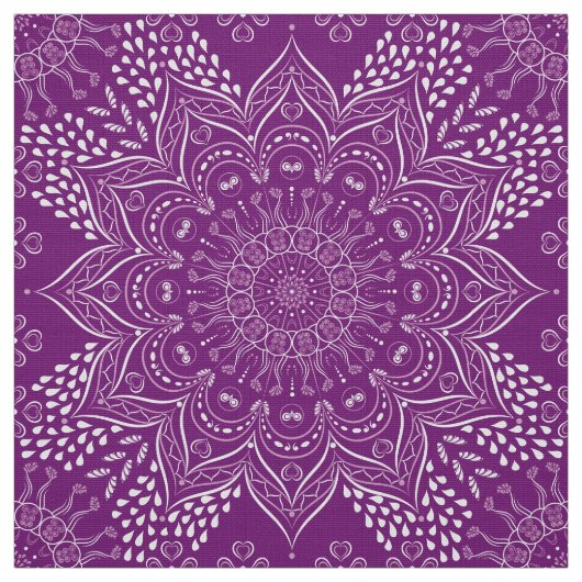 Lila Mandala Stoff (Muster)