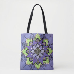 Lila Mandala Tasche