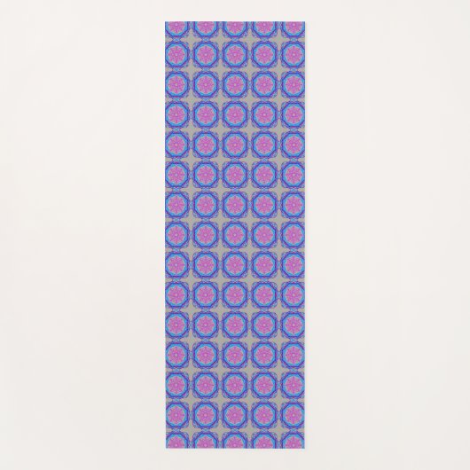 Lila Mandala Yogamatte (Vorderseite)