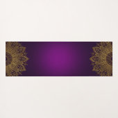 Lila Mandala Yogamatte (Rückseite (Horizontal))
