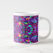 Lila Mandalahippie-Muster Jumbo-Tasse (Rechts)
