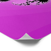 Lila Mandelbrot Spiral Poster (Ecke)