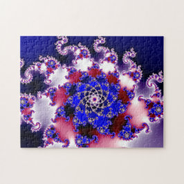 Lila Mandelbrot Star Fraktal Puzzle
