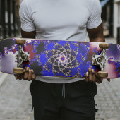 Lila Mandelbrot Star Fraktal Skateboard