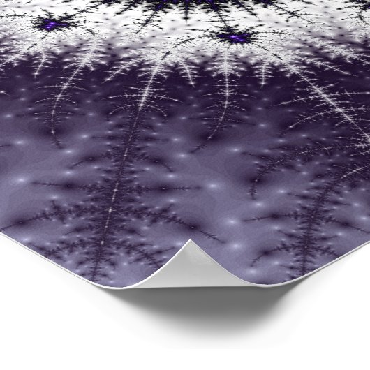 Lila Mandelbrot Zoom Poster (Ecke)