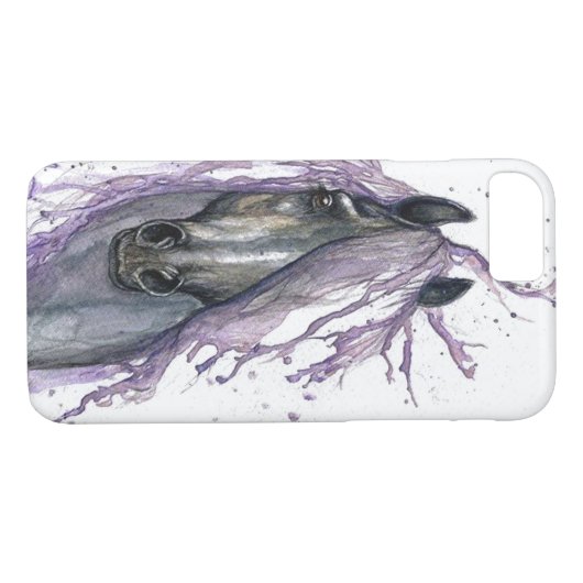 Lila Mane Case-Mate iPhone Hülle (Rückseite (Horizontal))