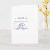 Lila Mann Karte (Gelbe Blume)