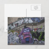 Lila Mann Postkarte (Vorne/Hinten)