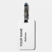 Lila Marathon 26,2 Gepäckanhänger (Rückseite vertikal)