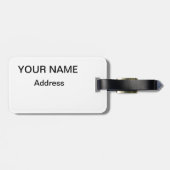 Lila Marathon 26,2 Gepäckanhänger (Rückseite horizontal)