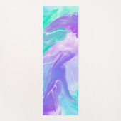 Lila Marble-Abstraktes Digitalbild Yogamatte (Vorderseite)