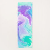 Lila Marble-Abstraktes Digitalbild Yogamatte (Rückseite)