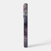 Lila Marble Personalisiert iPhone Case - Abstrakt Hülle (Linke Seite)