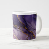 Lila Marbled Jumbo-Tasse (Vorderseite Rechts)