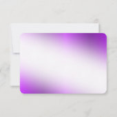 Lila Märchenkarte RSVP Karte (Rückseite)