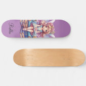 lila Märchenmagie Skateboard (Horizontal)