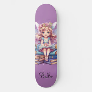 lila Märchenmagie Skateboard