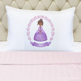 Lila Märchenprinzessin Pillowcase Kissenbezug