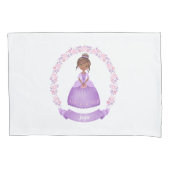 Lila Märchenprinzessin Pillowcase Kissenbezug (Vorderseite)