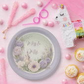 Lila Märchenschloss Pappteller (Party)