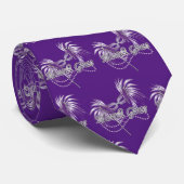 Lila Mardi Gras Mask Krawatte (Gerollt)