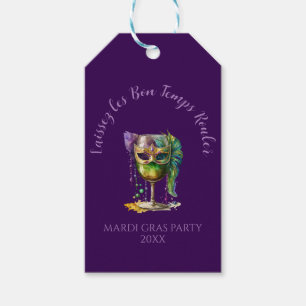 Lila Mardi-Gras-Maske  Geschenkanhänger
