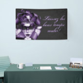 Lila Mardi Gras Masquerade Banner (Messeveranstaltung)