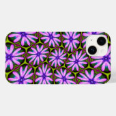 Lila Marguerite-Muster Case-Mate iPhone Hülle (Rückseite (Horizontal))