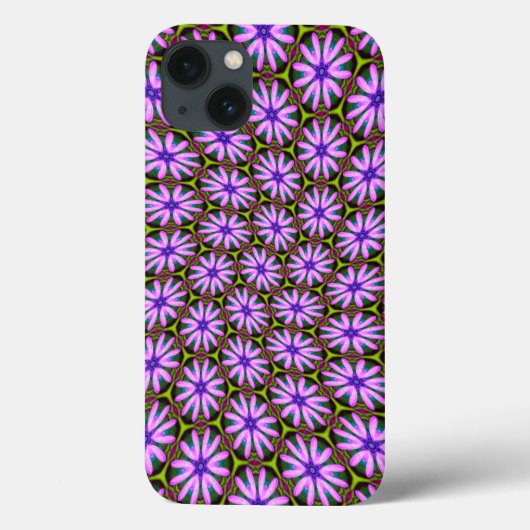 Lila Marguerite-Muster Case-Mate iPhone Hülle (Rückseite)
