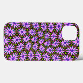 Lila Marguerite-Muster Case-Mate iPhone Hülle (Rückseite (Horizontal))