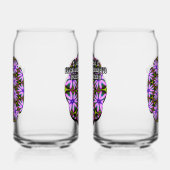 Lila Marguerite-Muster Dosenglas (Rechts)