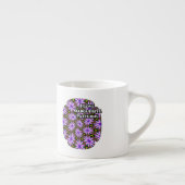 Lila Marguerite-Muster Espressotasse (Rechts)