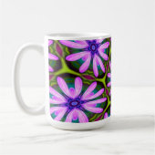 Lila Marguerite-Muster Kaffeetasse (Links)