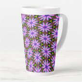 Lila Marguerite-Muster Milchtasse (Rechte Ecke)