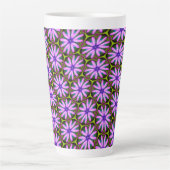 Lila Marguerite-Muster Milchtasse (Vorderseite)
