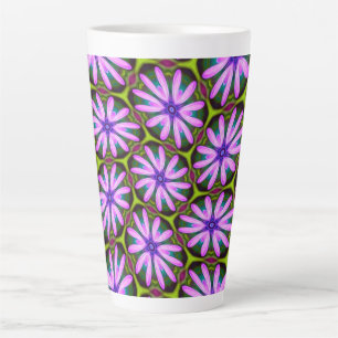 Lila Marguerite-Muster Milchtasse