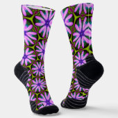Lila Marguerite-Muster Socken (Gewinkelt)
