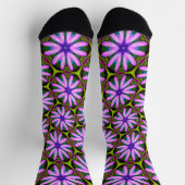 Lila Marguerite-Muster Socken (Oben)