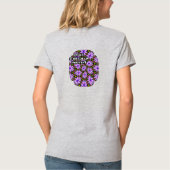 Lila Marguerite-Muster T-Shirt (Rückseite)