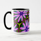 Lila Marguerite-Muster Tasse (Links)