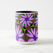 Lila Marguerite-Muster Tasse (Zentrum)